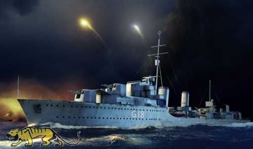 HMS Zulu Destroyer - 1941 - 1/350