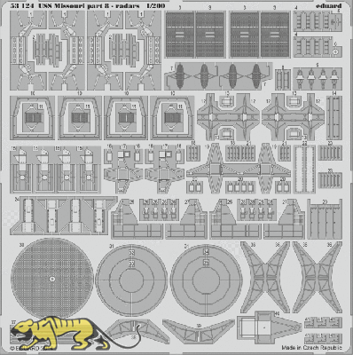 Fotoätzteile Radar für 1:200 USS Missouri - Trumpeter 03705 - 1:200