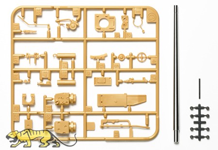 Aluminium-Geschützrohr für Jagdpanzer IV /70 (V) Lang / Panzer IV/70(A) - Tamiya 35340 / 35381 - 1:35