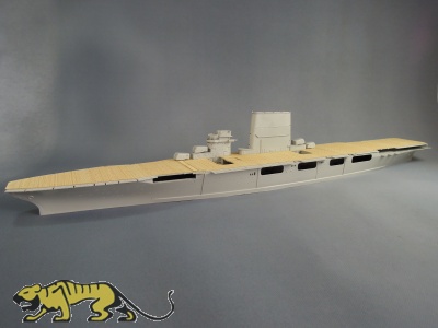 Wooden Deck for 1/350 USS Saratoga CV-3 - Trumpeter 05607 - 1/350