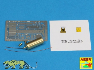Feuerlöscher und Halterung für deutsche Panzer und Sturmgeschütze - 1:16