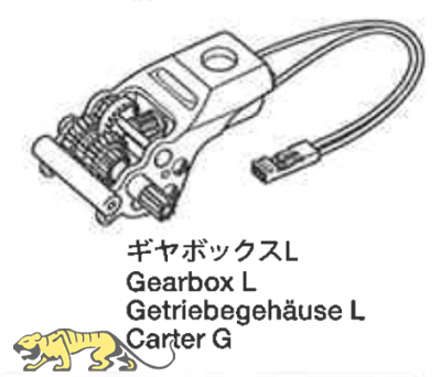 Tamiya RC-Getriebe links - für diverse Anwendungen