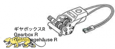 Tamiya RC-Getriebe rechts - für diverse Anwendungen