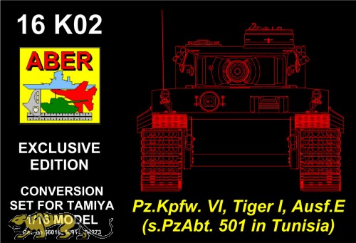 ABER Conversion Set for Tiger I early Production - Tunisia sPzAbt 501