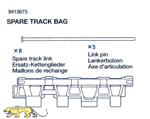 Spare Track Bag (Spare Track Link x8, Link Pin x5) for 56010