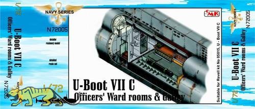 U-Boot Type VIIC Officers Ward Room and Galley for Revell 05015 - 1/72