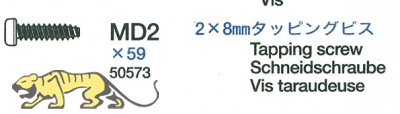 Tapping Screw 2x8mm (10 pcs.)