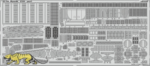 Photo-Etched Parts for 1/350 IJN Musashi - Tamiya 78031 - 1/350