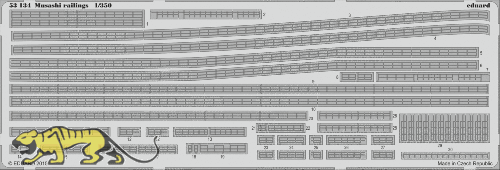 Photo-Etched Parts - Railing - for 1/350 IJN Musashi - Tamiya 78031 - 1/350
