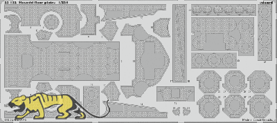 Photo-Etched Parts - Floor Plates - for 1/350 IJN Musashi - Tamiya 78031 - 1/350