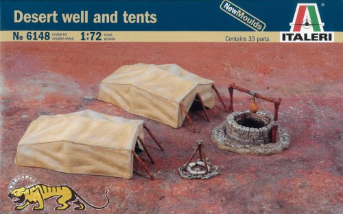 Brunnen und Zelte - Desert well and tents - 1:72