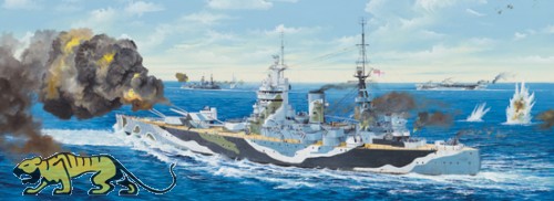 Royal Navy Battleship HMS Rodney - 1:200