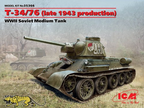 T-34/76  - Late 1943 Production - Soviet Medium Tank - 1/35