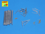 Geschütz-Rohre - Set für DKM Bismarck 1:200 - Trumpeter 03702 - 1:200