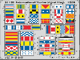 Photo-Etched International Marine Signal Flags - 1/350