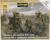 British 3-inch Mortar with Crew - 1/72