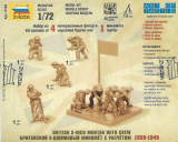 British 3-inch Mortar with Crew - 1/72