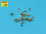 Turned Hexagonal bolts - 1,34 x 2,6mm - 30 pcs.
