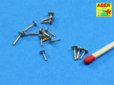 Metal-Gun-Barrels - 8 pcs QF 2 Pounder - AA Guns - POM-POM - 1/200