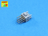 Metal-Gun-Barrels - 8 pcs QF 2 Pounder - AA Guns - POM-POM - 1/200