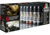 Italeri Acrylic Model Wash Set - 6 Washes