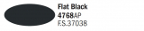Italeri Acrylic 4768AP - Flat Black - FS37038 - 20ml