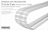 Double Pin Tracks for T-72 & T-90 Main Battle Tanks - Cement free workable Tracks - 1/35