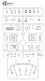 D Parts (D1-D28) for Tamiya M551 Sheridan (56043) - 1/16