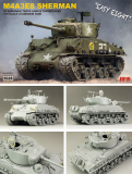M4A3E8 Sherman - Easy Eight - US Medium Tank with workable Tracks - 1:35