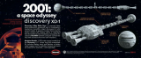 Discovery XD-1 - Nuclear powered deep space research Spacecraft - 2001: a space odyssey - 1/350