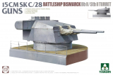 15cm SK C/28 - Bb. II / Stb. II - Bismarck Geschützturm - 1:72