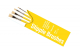 Stipple Brush Pack - Sizes 3, 5, 7, 10