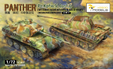 Panther Ausf. G - mit Stahllaufrollen & Luftabwehr-Panzerung - 2in1 - 1:72