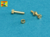 Hexagonal bolts and nuts - 1,6 x 4,0mm - 1/16