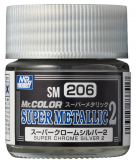 Mr. Super Metallic 2 SM206 Super Chrome Silver 2 - Gloss - 10ml