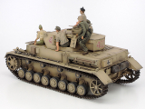 Panzerkampfwagen IV Ausf. F mit Krad / Motorrad - Nordafrika / DAK - 1:35