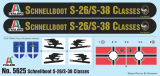 Schnellboot S-26 / S-38 mit 2cm Flak und Seeminen / Wasserbomben - 1:35