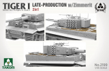 Tiger I - Späte Produktion mit Zimmerit - 2in1 - 1:35
