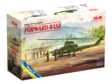 Forward Base - Vietnam - Cobra AH-1G + OV-10A Bronco + Pilots + Ground Personnel - 1:48