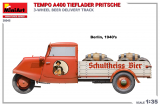 Tempo A400 Tieflader Pritsche - 3 Rad Bier Lieferwagen - 1:35
