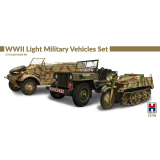 WWII Light Military Vehicle Set - 1/72