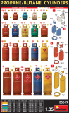 Propane / Butane Cylinders - 1/35