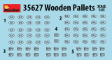 Holzpaletten - 12 Stück - 1:35