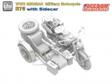 R75 mit Beiwagen - Deutsches Motorrad - 1:16