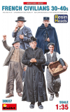 French Civilians - 1930 - 1940s - with Resin Heads - 1/35