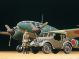 Ki-46 III Type 100 & 4x4 Kurogane - 1:48
