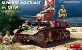 Japanischer M3 Stuart mit Besatzung - 1:35