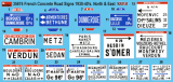 French Concrete Road Signs 1930 - 1940's - North and East - 1/35
