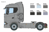 Scania S770 4x2 Normal Roof - Grey Cab - 1/24