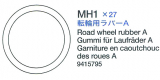 Road Wheel Rubber A (MH1 x28) for Tamiya Sherman Series 56014, 56032
